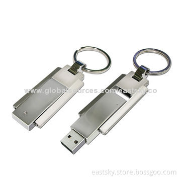 Twist Metal USB Flash Drive, Supports Plug-and-play Function, 64MB to 32GB Memory Capacity